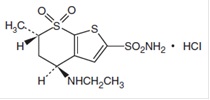 Dorzolamide Hydrochloride Structure