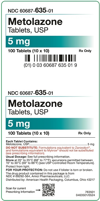 5 mg Metolazone Tablets Carton