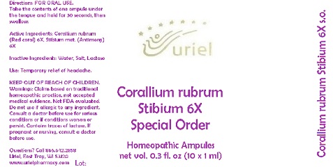CoralliumRubrumStibium6SpecialOrderAmpules