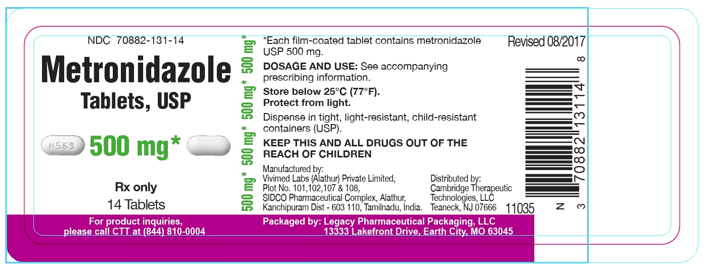 Metronidazole Tablets, USP 500 mg