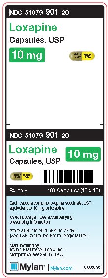Loxapine 10 mg Capsules Unit Carton Label