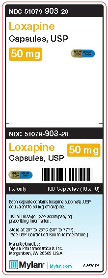 Loxapine 50 mg Capsules Unit Carton Label