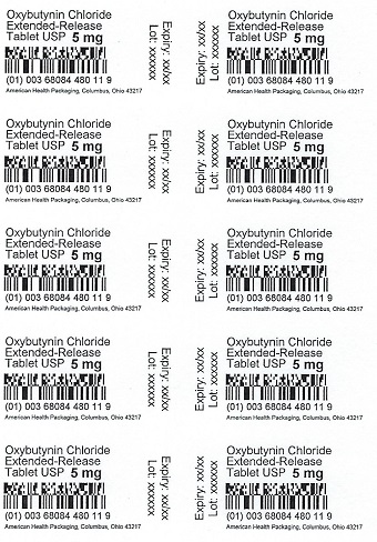 5 mg Oxybutynin Chloride ER Tablets Blister