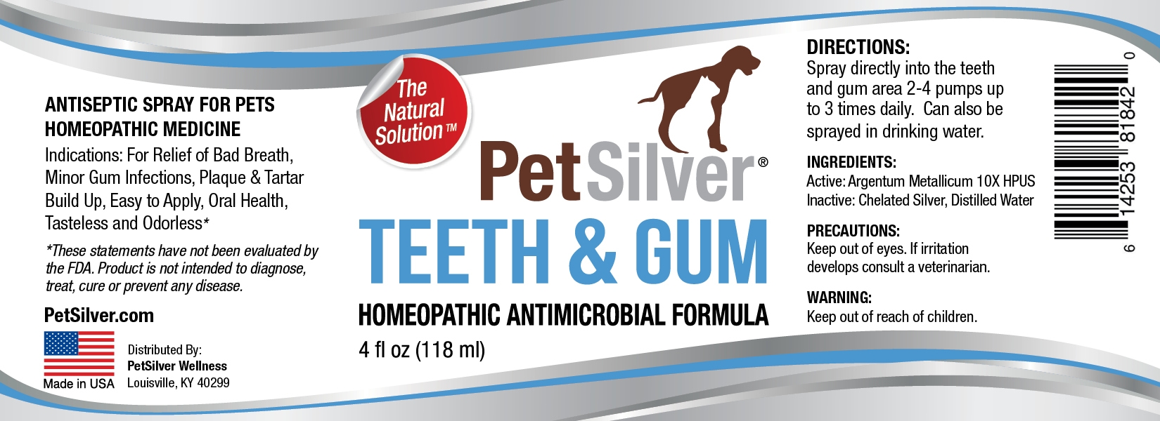 PetSilver Teeth & Gum 4 oz