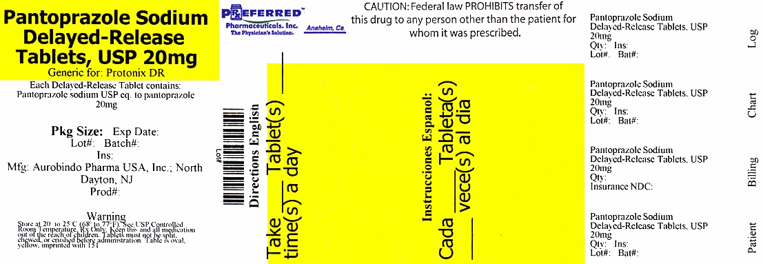 Pantoprazole Sodium Delayed-Release Tablets, USP 20mg