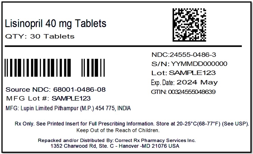 Lisinopril Tablets 40 mg_100Tab label -Pithampur Rev 05-21