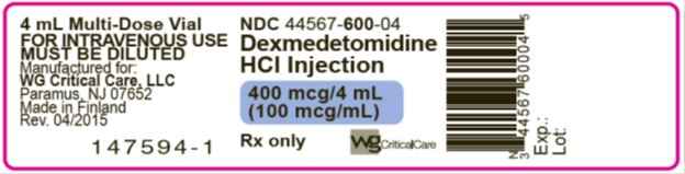 Dexmedetomidine HCl Injection 400 mcg/4 mL label image