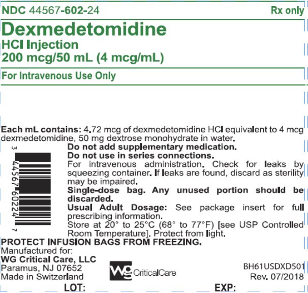 Dexmedetomidine HCl Injection 200 mcg/50 mL bag label image