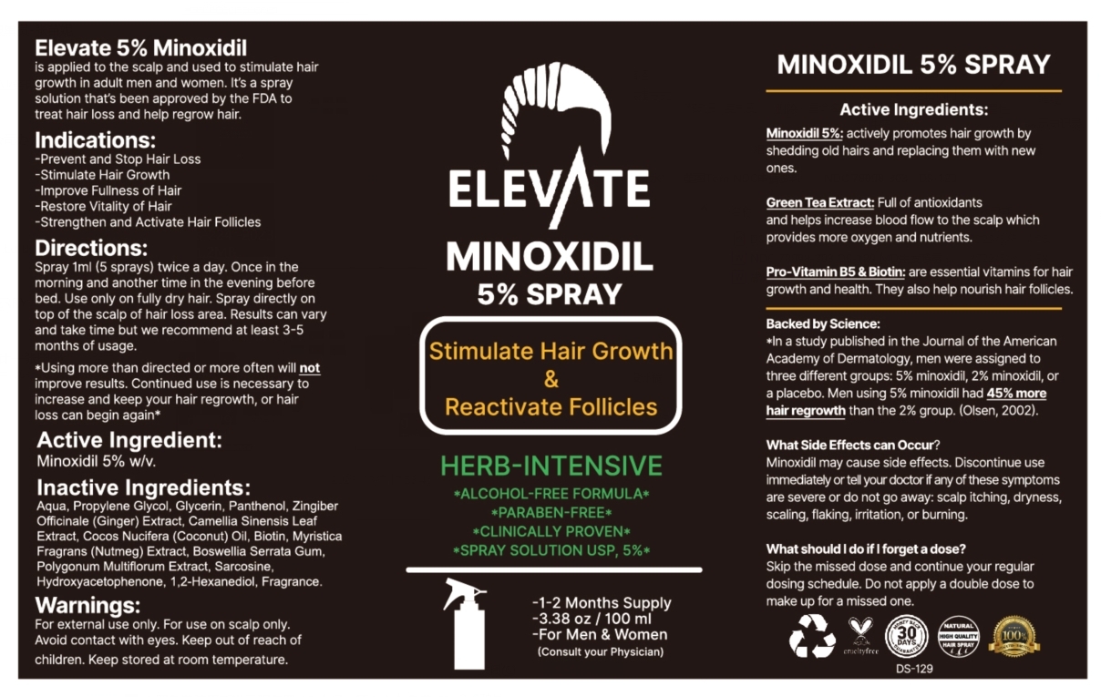 Elevate 5% Minoxidil Hair Liquid