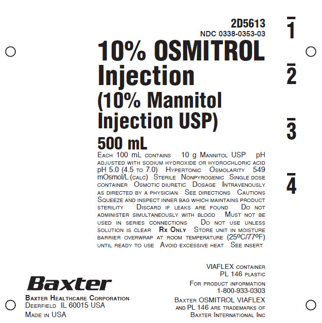 Osmitrol Injection Representative Container Label  NDC: <a href=/NDC/0338-053-03>0338-053-03</a>