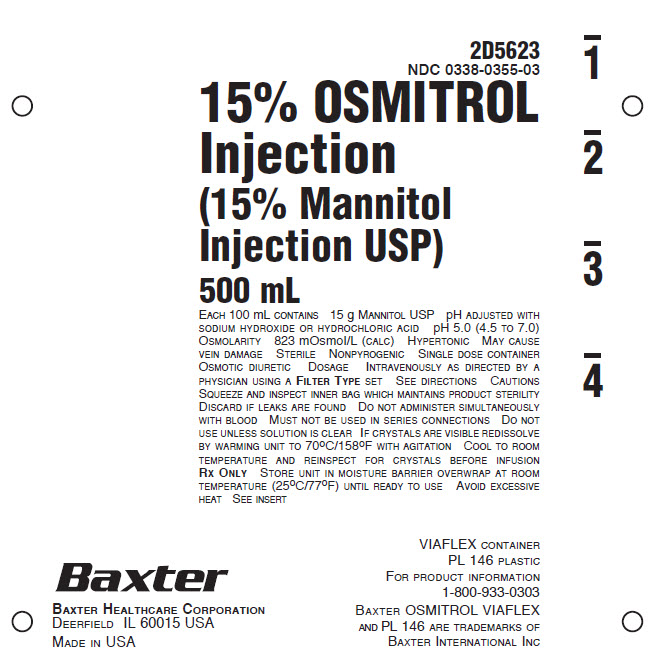 Osmitrol Injection Representative Container Label  NDC: <a href=/NDC/0338-0355-03>0338-0355-03</a>