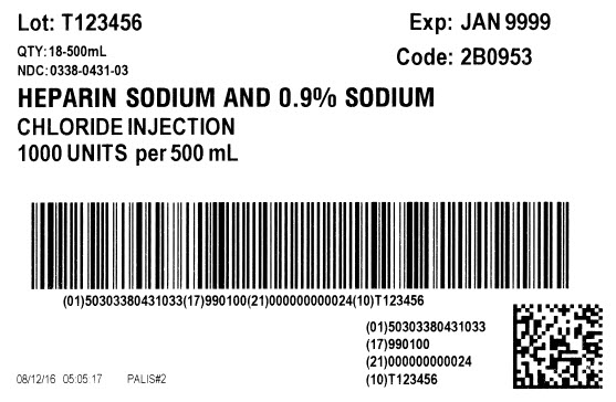 Heparin Sodium Representative Carton Label 0338-0431-03