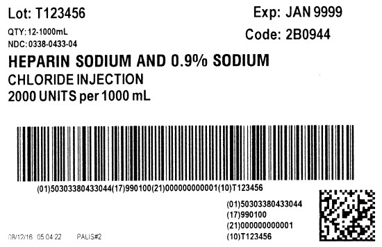 Heparin Sodium Representative Carton Label 0338-0433-04