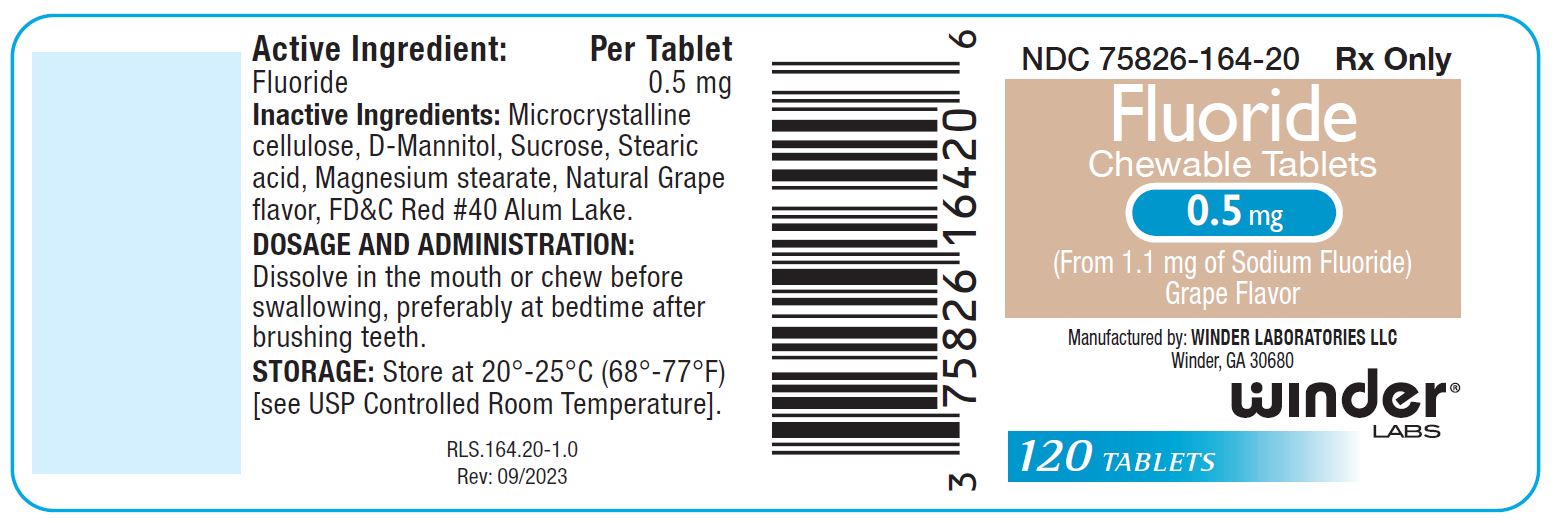 FLUORIDE CHEWABLE TABLETS 0.5mg 120 count pack size