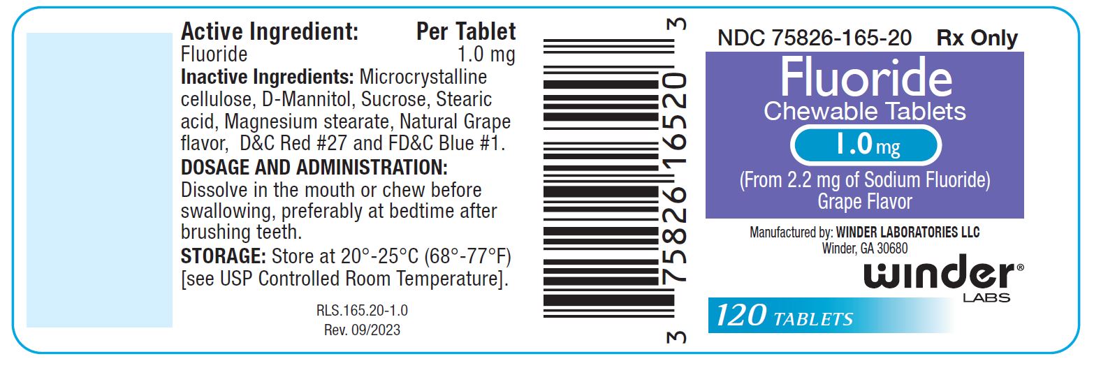 FLUORIDE CHEWABLE TABLETS 1.0mg 120 count pack size