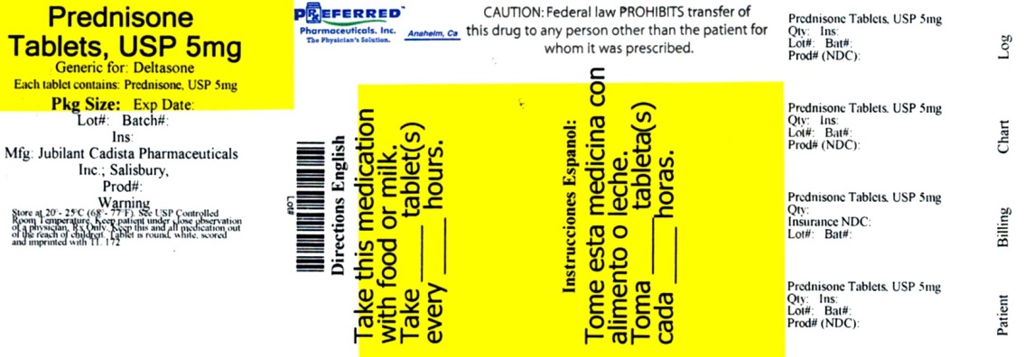 Prednisone By Preferred Pharmaceuticals Inc PREDNISONE Tablet