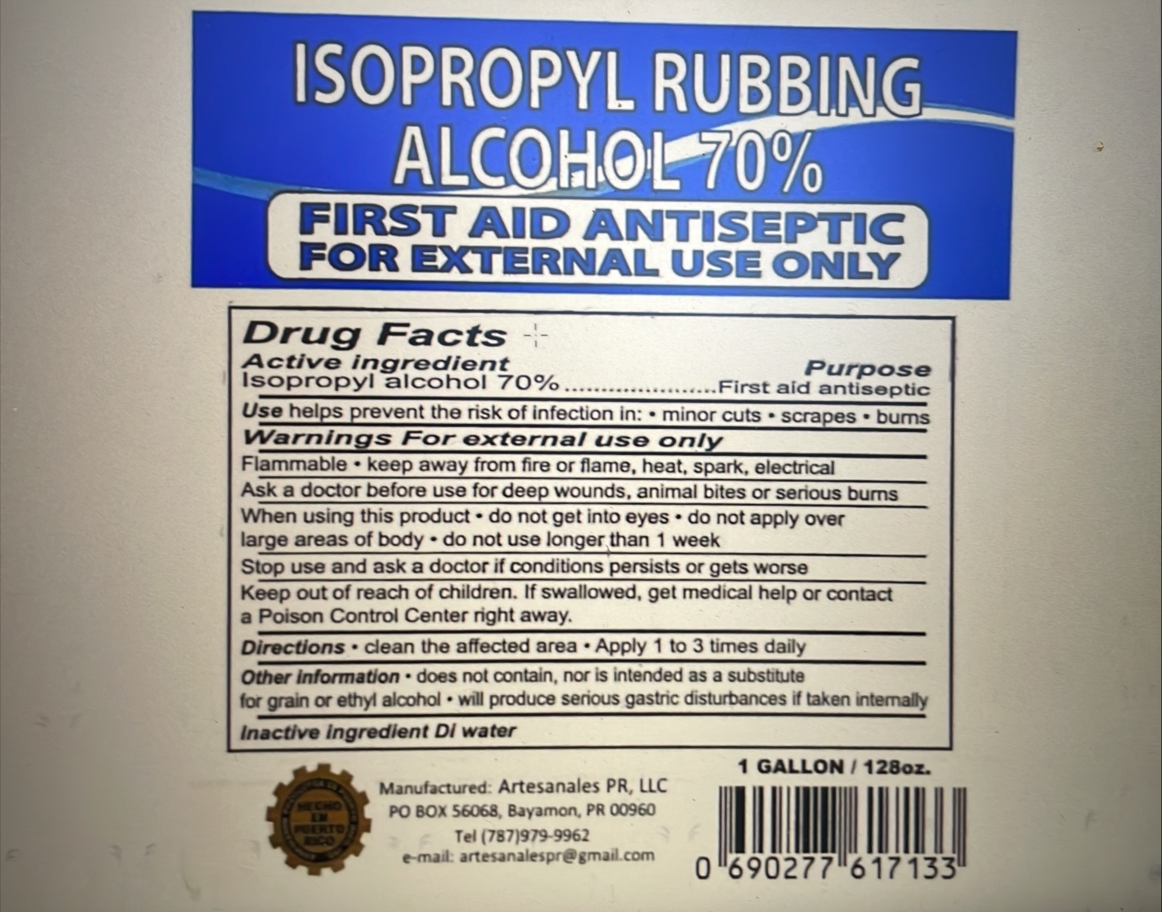 Isopropyl label