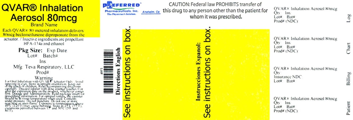QVAR Inhalation Aerosol 80mcg