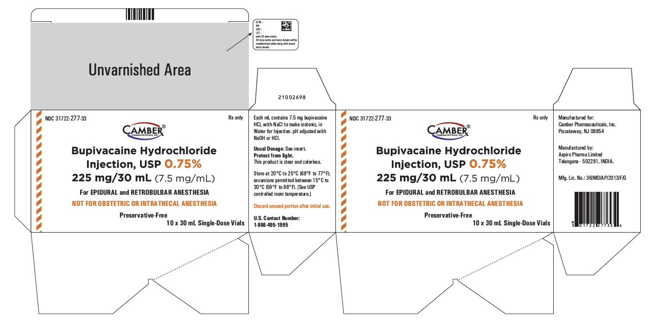 bupivacainehydrochloride30ml75mgcarton225mg