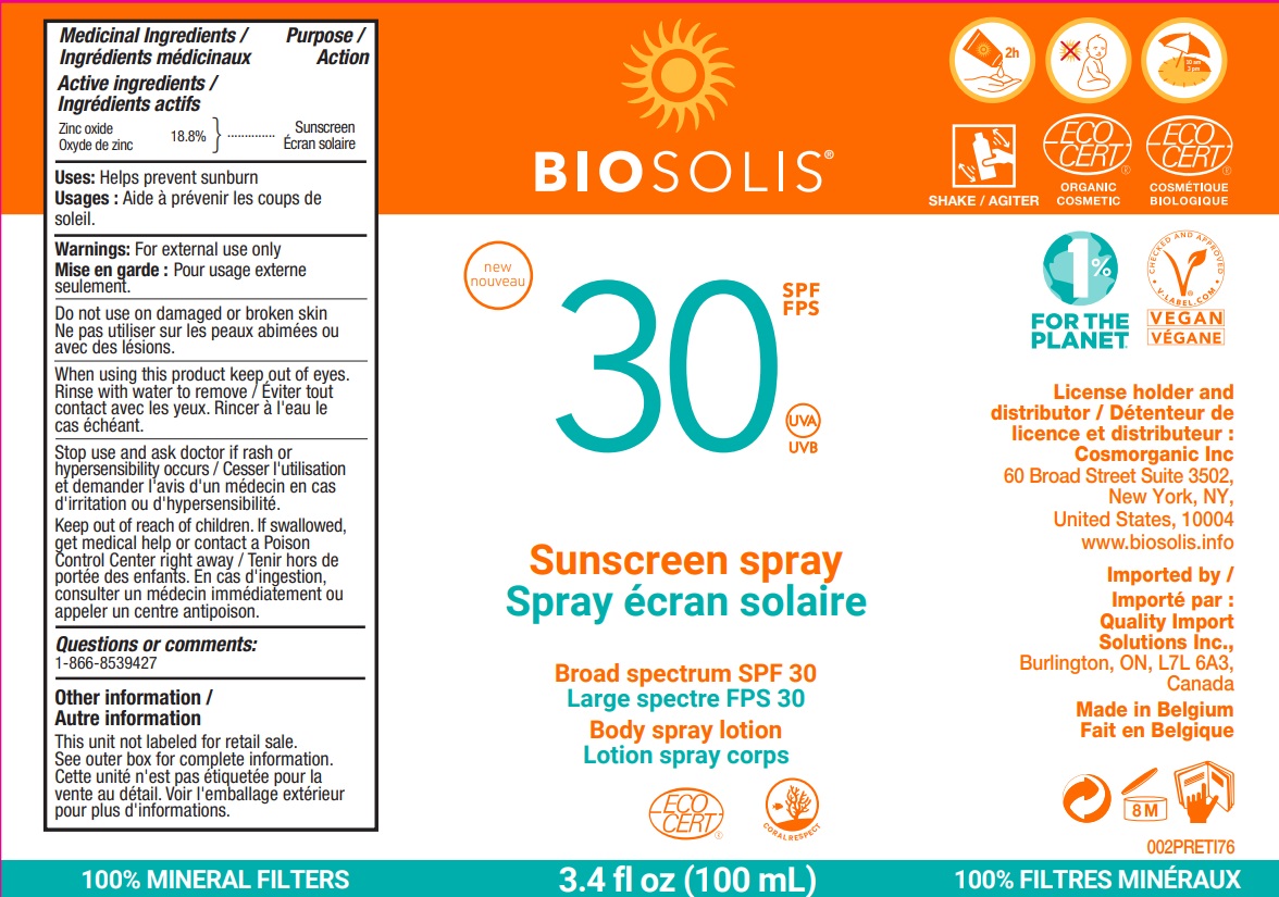 SPF30 spray bottle