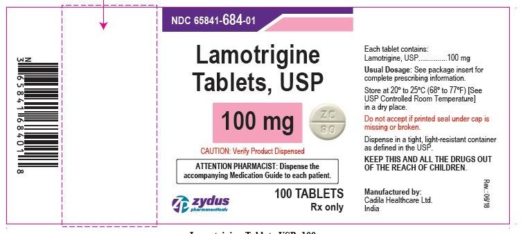 Lamotrigine Tablets USP, 100 mg