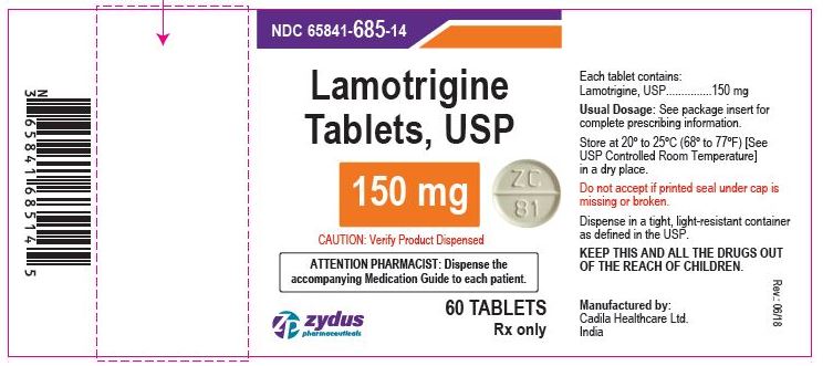 Lamotrigine Tablets USP, 150 mg