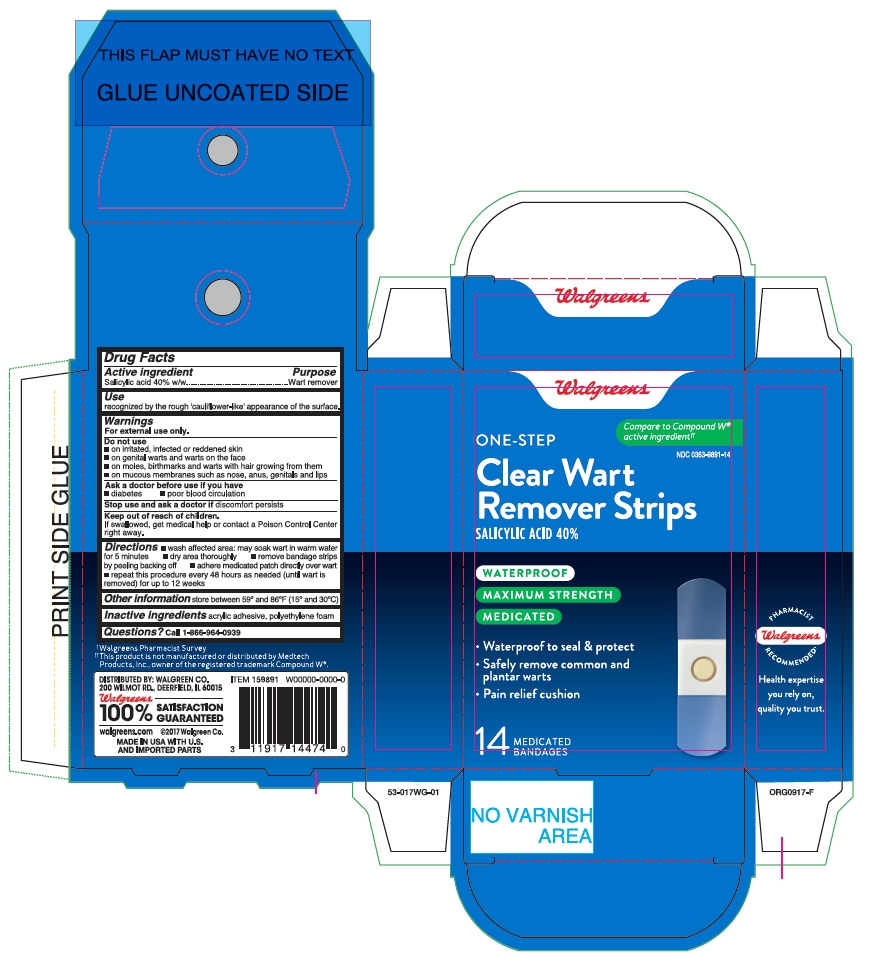 Walgreens One-Step Wart Remover Box