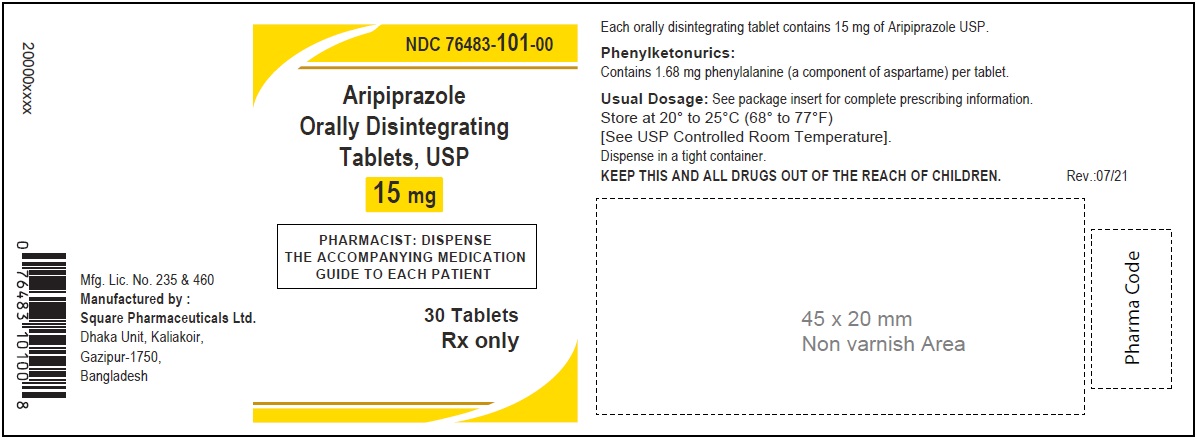 Aripiprazole Orally Disintegrating Tablets, USP 15 mg; 30 Counts