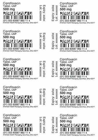 500 mg Ciprofloxacin Tablet Blister