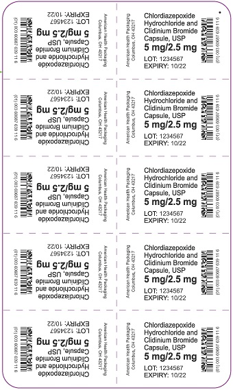 5mg per 2.5mg Chlordiazepoxide_Clidinium Capsules Blister