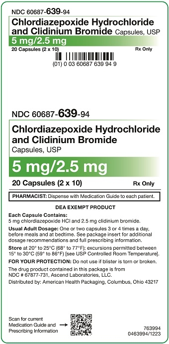 5mg per 2.5mg Chlordiazepoxide_Clidinium Capsules Carton