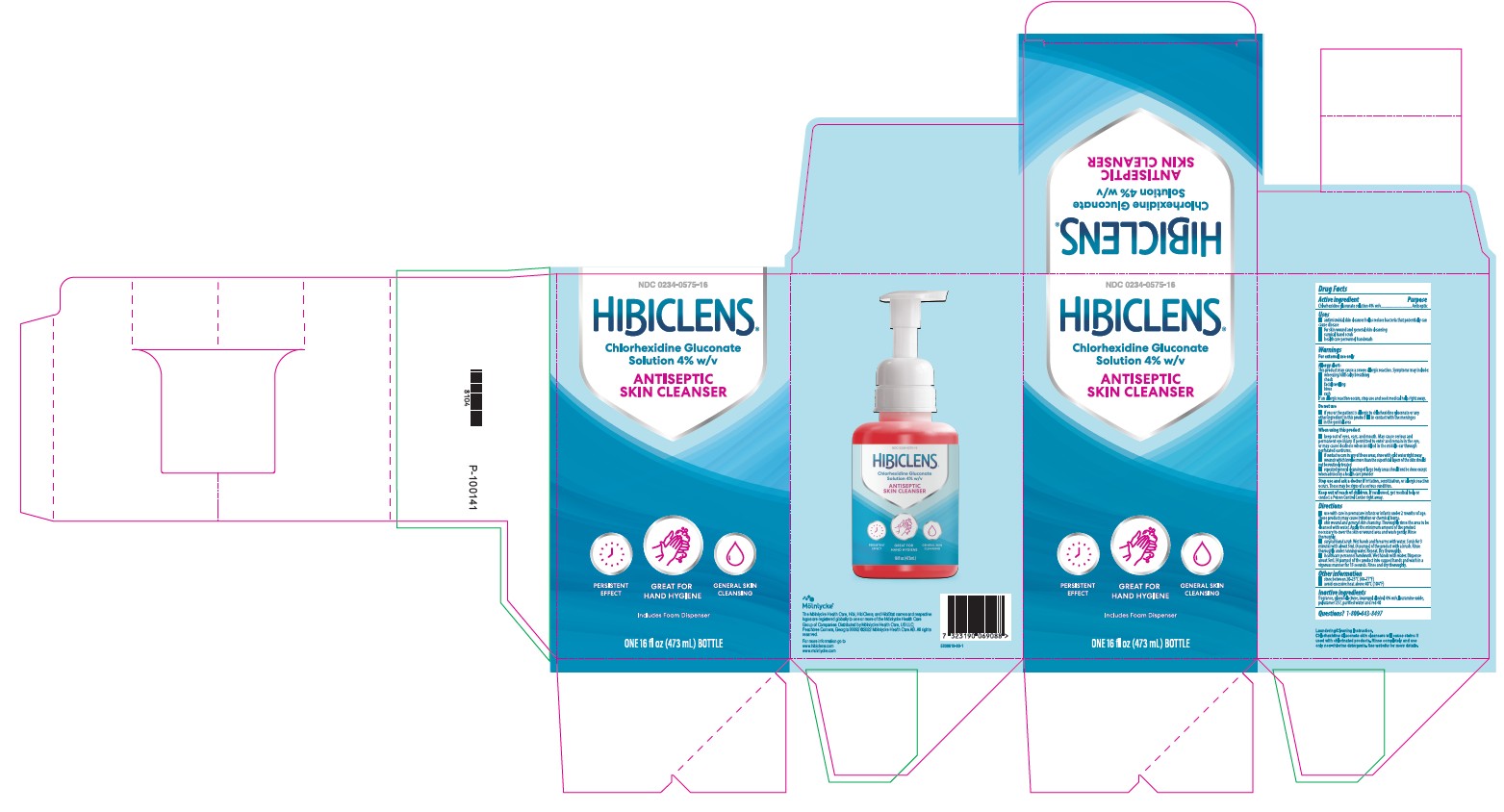 Hibiclens 16oz Shelf Carton label