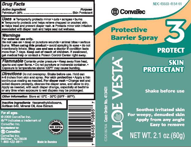 Aloe Vesta Protective Barrier Spray Label
