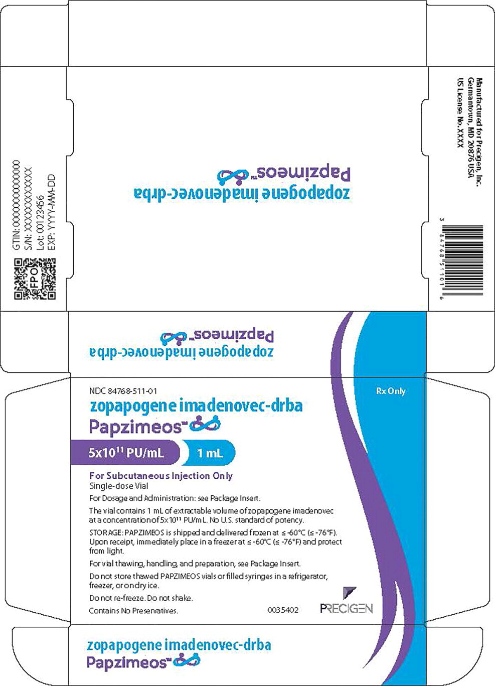Principal Display Panel – 1 mL Carton Label
