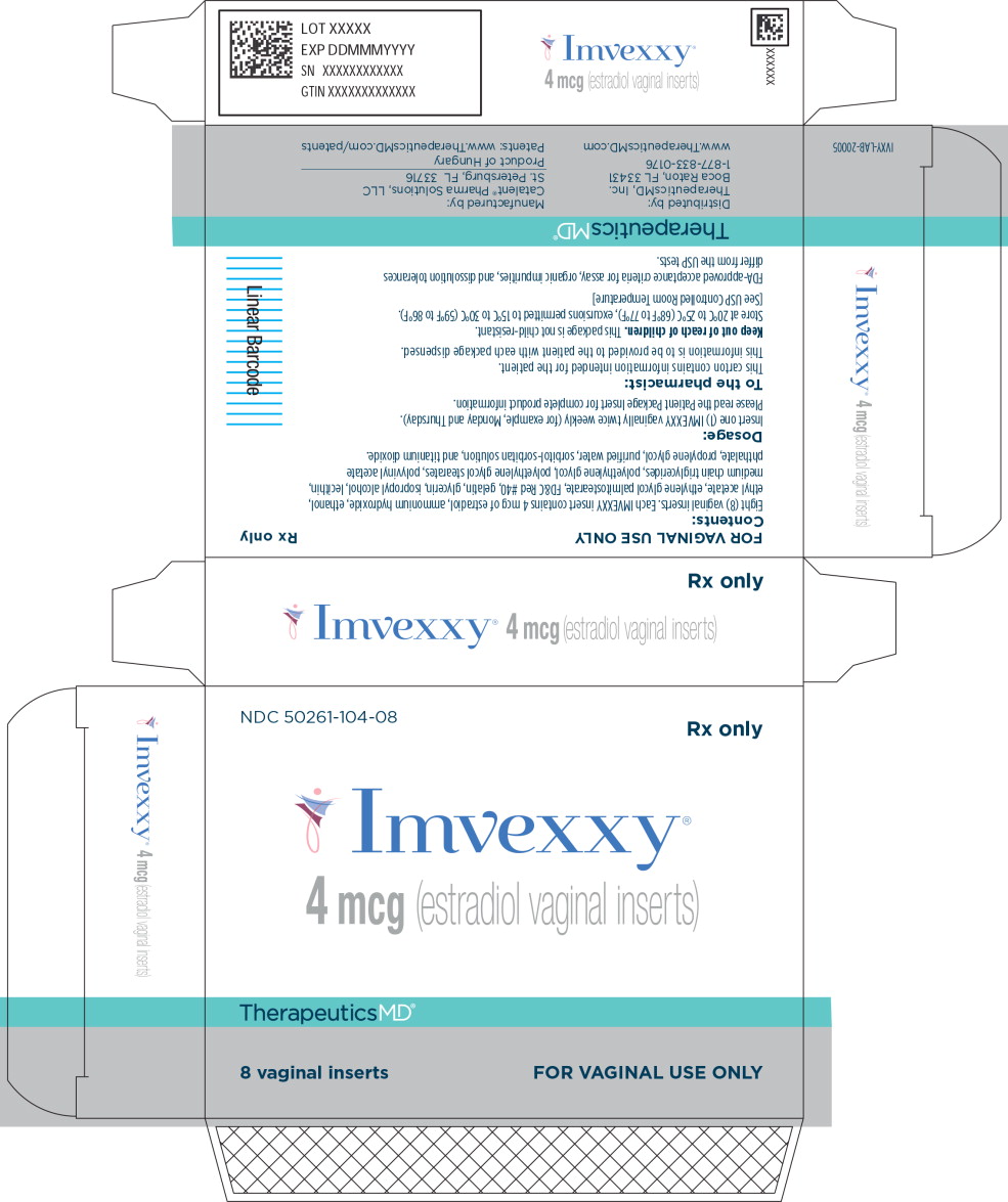 Principal Display Panel - Imvexxy 4 mcg 8 Count Carton Label
