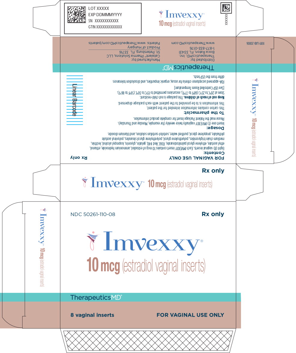 Principal Display Panel - Imvexxy 10 mcg 8 Count Carton Label

