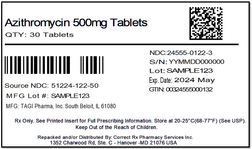 Azithromycin 500 Sample Label