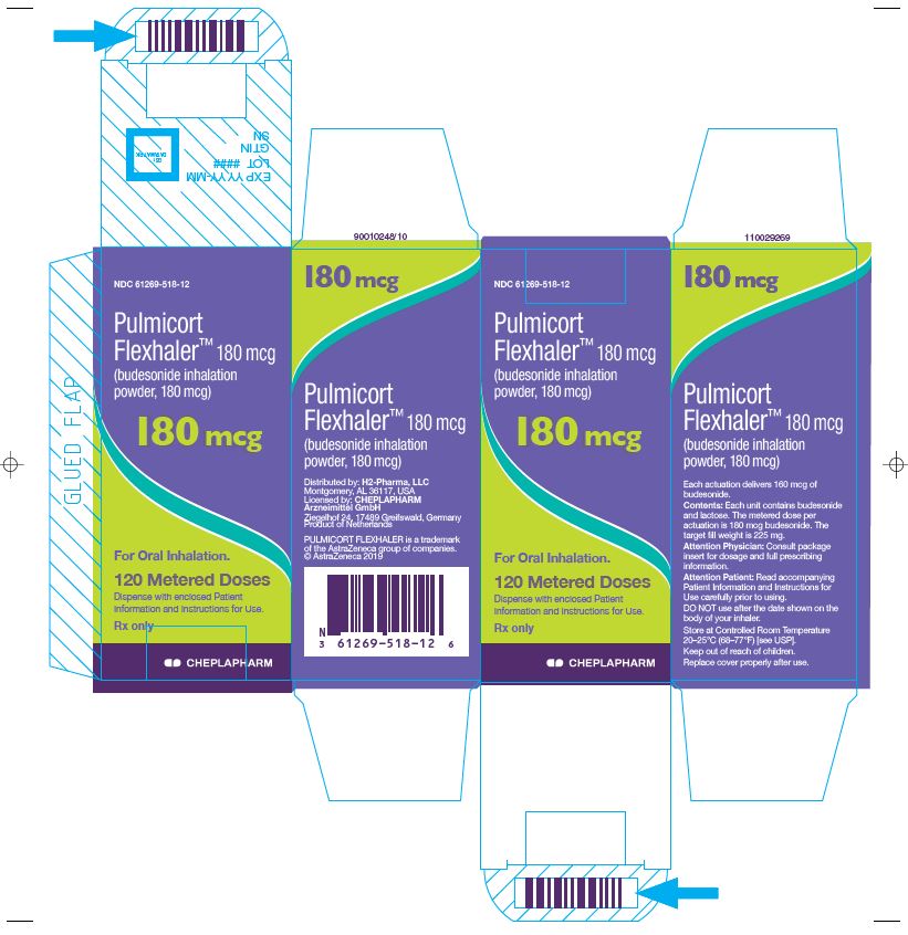 Pulmicort Flexhaler 180mcg Carton Label 120 metered doses