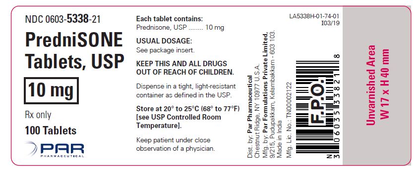 This is an image of the carton for PredniSONE Tablets, USP 5 mg 21 count.