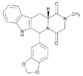 image of chemical structure of Tadalafil