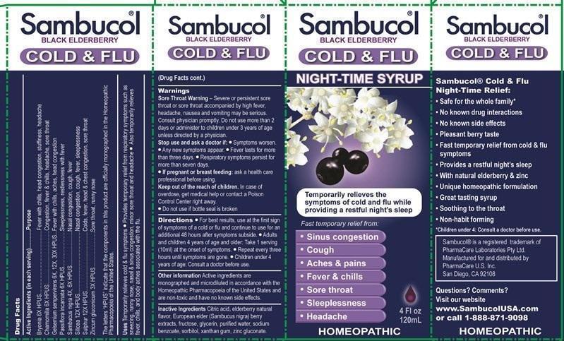 Sambucol Cold and Flu Night-time syrup
