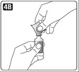 Wipe the rubber stopper with an alcohol swab