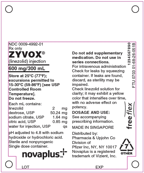 PRINCIPAL DISPLAY PANEL - 600 mg/300 mL Bag Label