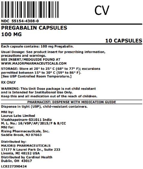 100mg bag label