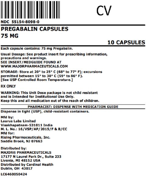 75mg bag label