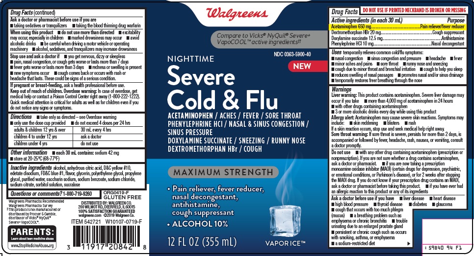 nighttime sever cold and flu image