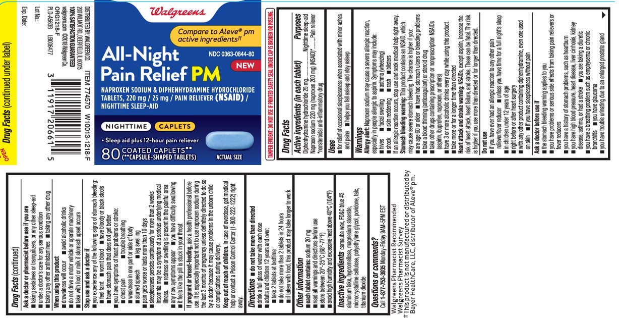 Diphenhydramine Hydrochloride 25 mg, Naproxen Sodium 220 mg (naproxen 200 mg) (NSAID)* *nonstetoidal anti-inflammatory drug
