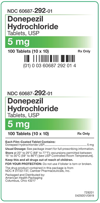5 mg Donepezil HCl Tablets Carton