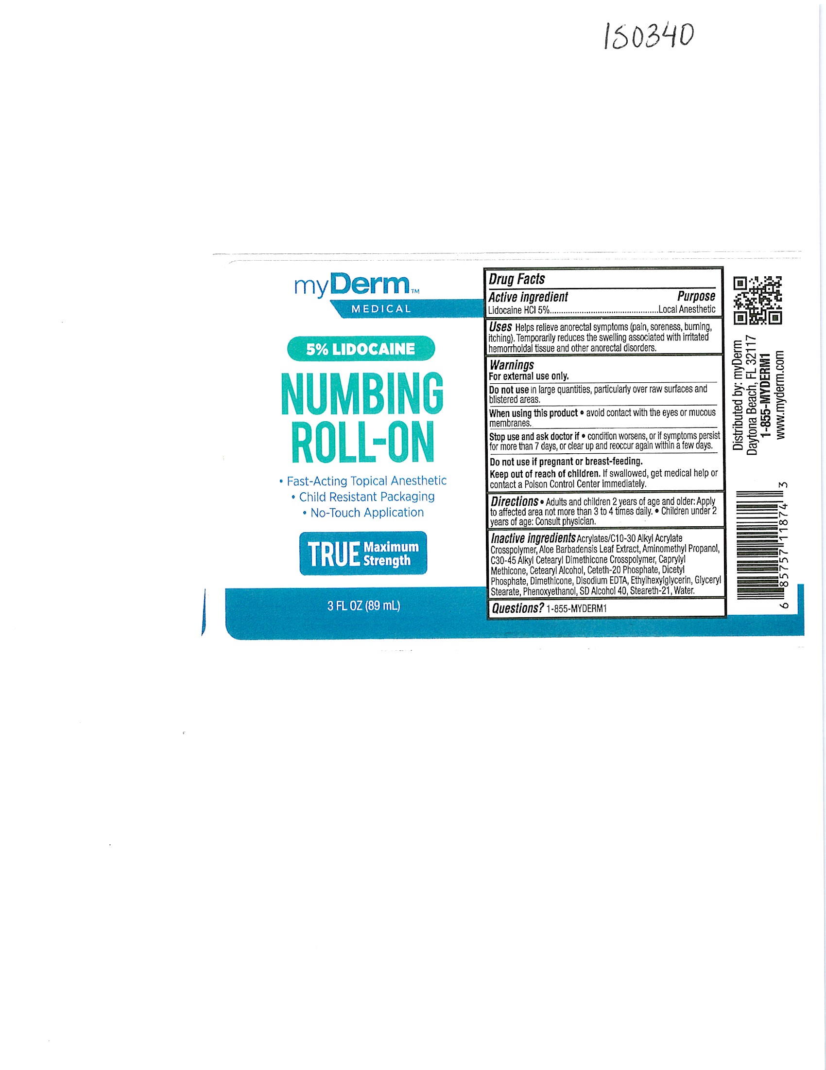 MyDerm 5 Lidocaine