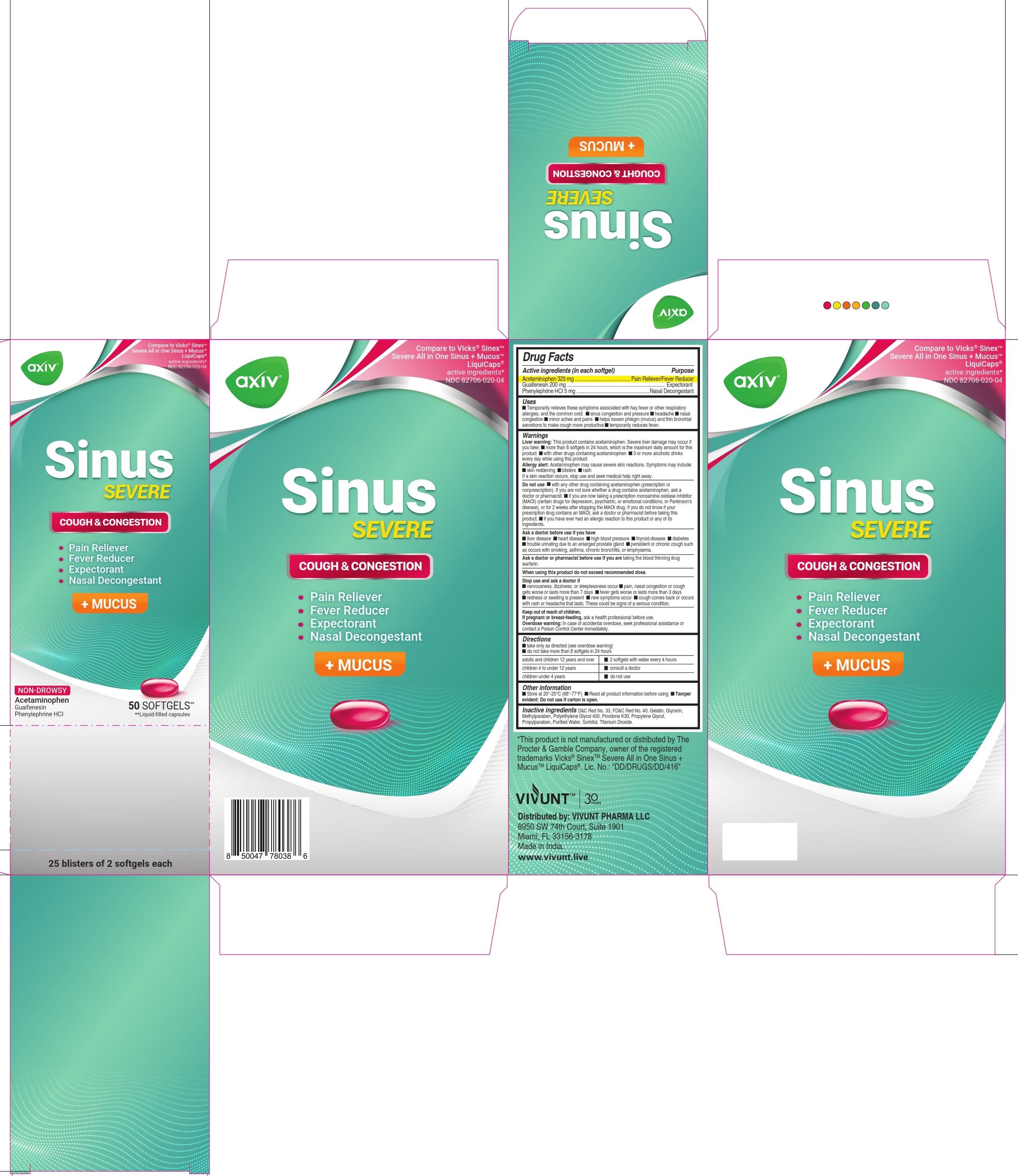 SINUS 50 SOFTGELS